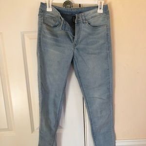 light-wash jeans